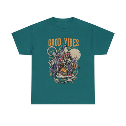 Good Vibes Surfer T-Shirt, Beach Lover Gift, Surfing Tee