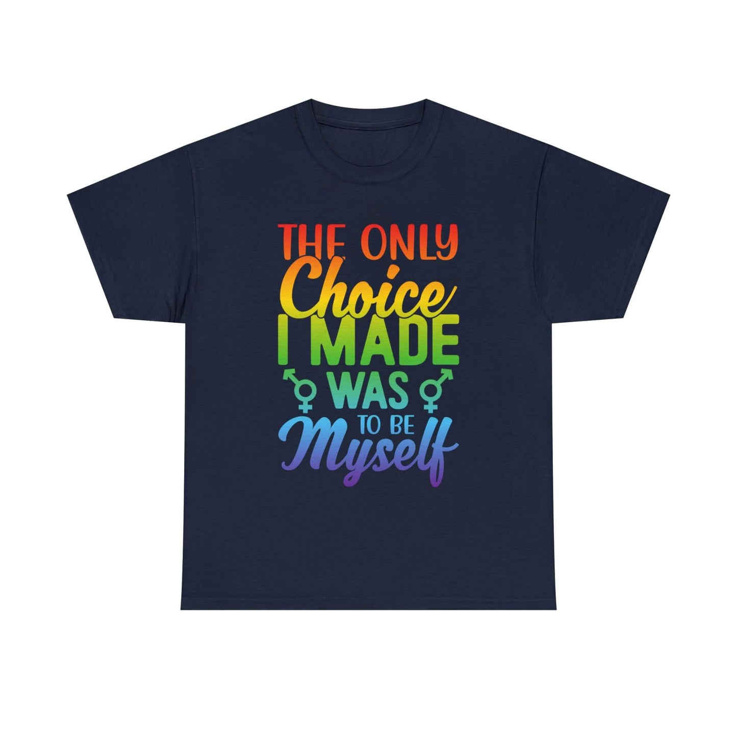 Rainbow Typographic T-Shirt, LGBTQ+ Pride Tee, Unisex