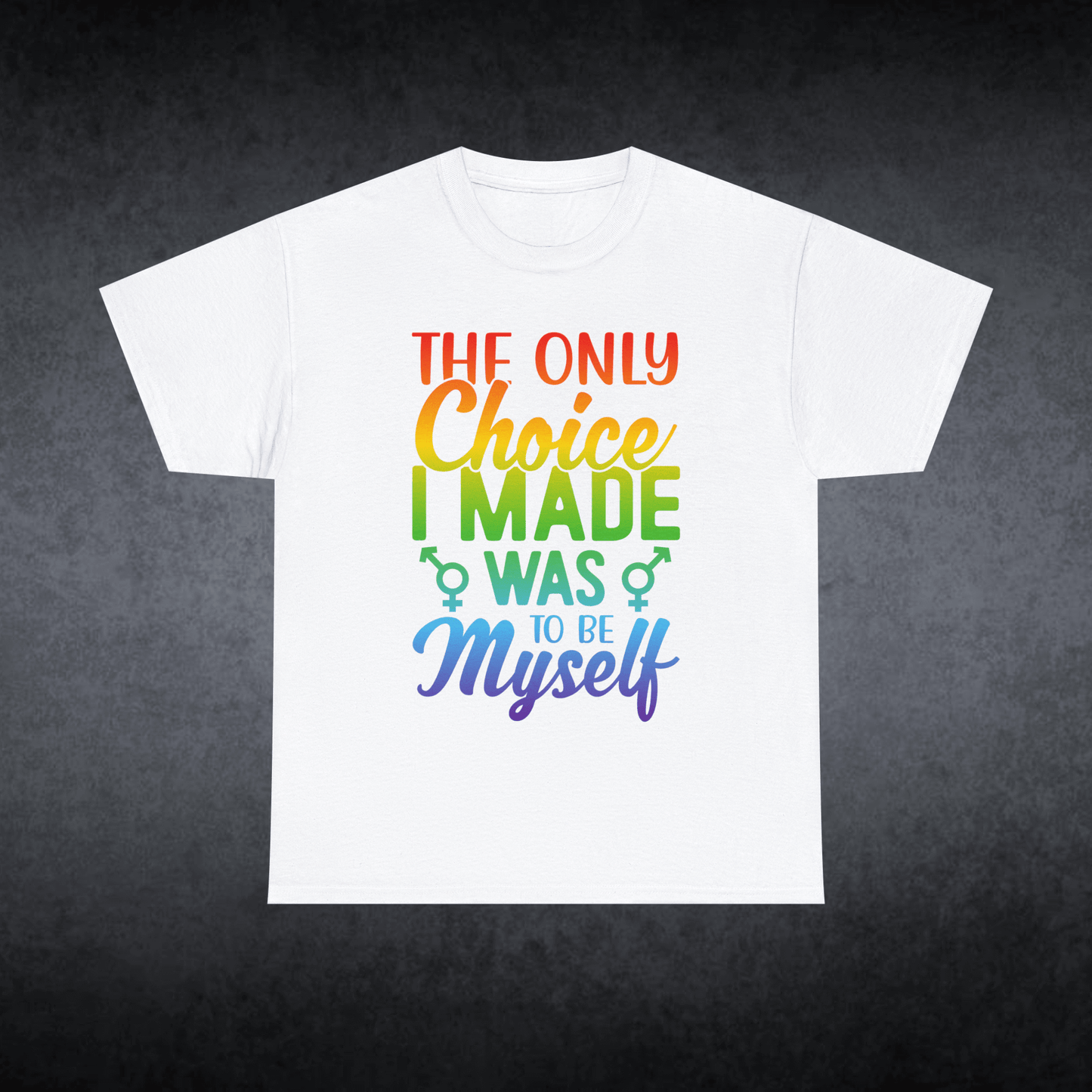 Rainbow Typographic T-Shirt, LGBTQ+ Pride Tee, Unisex