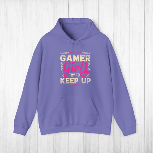 Gamer Girl Hoodie, Gift for Her, Girl Power Hooded Sweatshirt