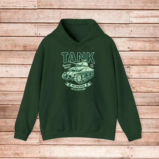 Sherman M4 Tank Hoodie, Military Themed Sweater, US Army inspired