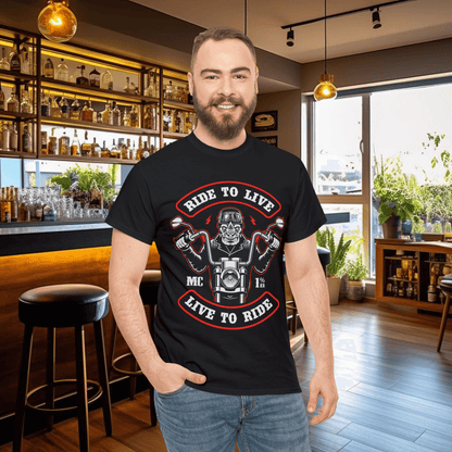 Motorcycle Club T-Shirt, Biker Gang Tee, Motorbike Rider Shirt