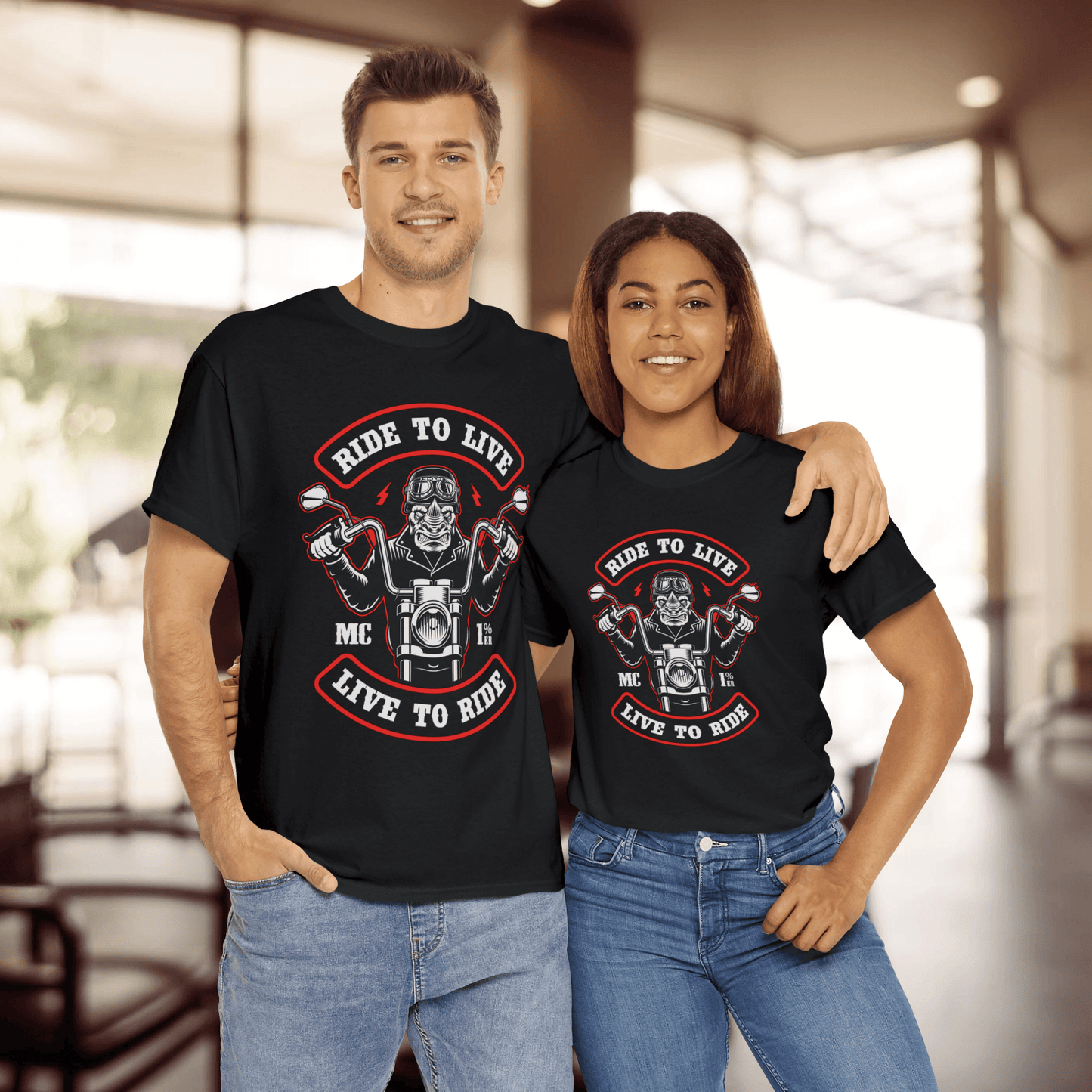 Motorcycle Club T-Shirt, Biker Gang Tee, Motorbike Rider Shirt