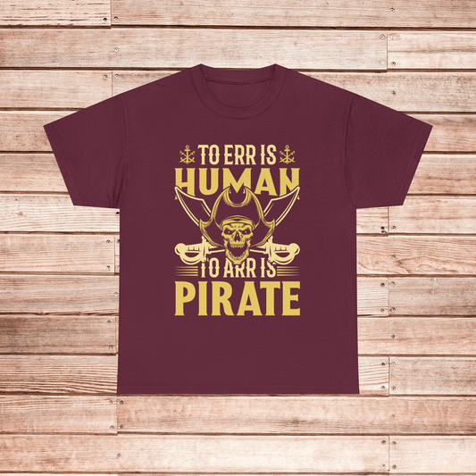 Talk Like a Pirate Day T-Shirt, Skull and Crossed Bones, Pirate Gift